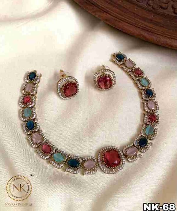 Multi color Stone Necklace