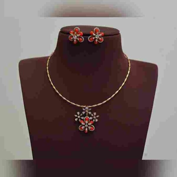Simple Red Stone Chain