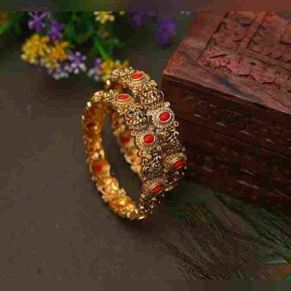 Red Stone Bangle