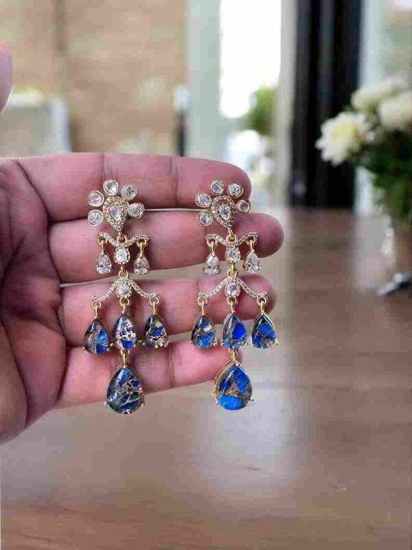 Blue Stone Earring