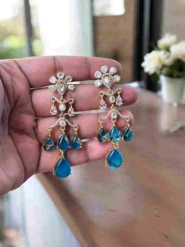 Sky-blue Stone Earring